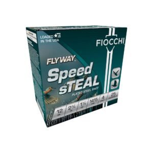 https3A2F2Fmedia.chattanoogashooting.com2Fimages2Fproduct2FXN12FST42FXN12FST4.jpg Fiocchi Flyway Speed sTEAL Shotshells 12ga 2-3/4" 1-1/8oz 1415 fps #4 25/ct