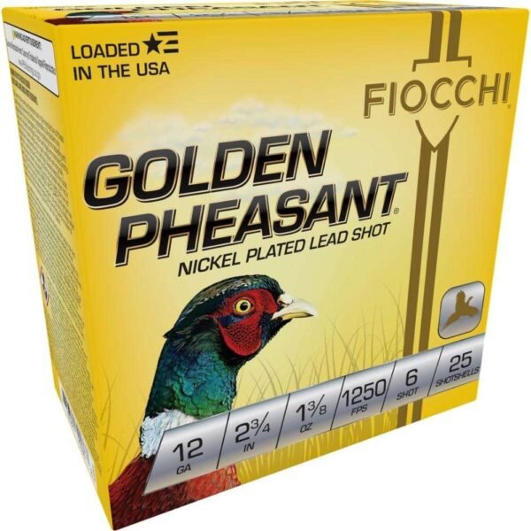 https3A2F2Fmedia.chattanoogashooting.com2Fimages2Fproduct2FXN12GP62FXN12GP6-1.jpg GOLDEN PHEASANT NP 12ga 2 3/4" 1 3/8oz #6 1250fps 25RD