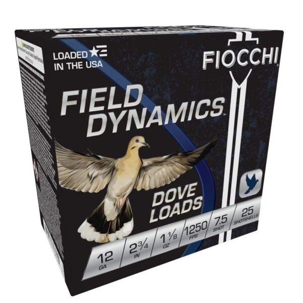 https3A2F2Fmedia.chattanoogashooting.com2Fimages2Fproduct2FXN12GTX1872FXN12GTX187-1.jpg Fiocchi Lead Dove & Quail Shotshells 12ga 2-3/4 in 1-1/8 oz 1250 fps #7.5 25/ct