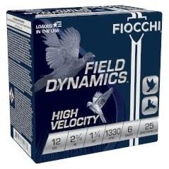 https3A2F2Fmedia.chattanoogashooting.com2Fimages2Fproduct2FXN12HV62FXN12HV6-1.jpg Fiocchi Field Dynamics Shotshells 12 ga 2-3/4" 1-1/4 oz 1330 fps #6 25/rd