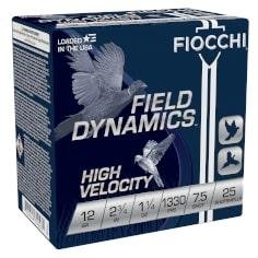 https3A2F2Fmedia.chattanoogashooting.com2Fimages2Fproduct2FXN12HV752FXN12HV75-1.jpg Fiocchi High Velocity Shotshells 12ga 2-3/4 1-1/4oz 1330 fps #7.5 25/ct