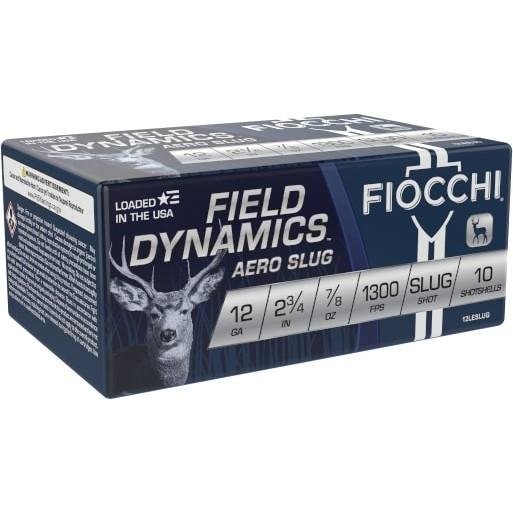 https3A2F2Fmedia.chattanoogashooting.com2Fimages2Fproduct2FXN12LESLUG2FXN12LESLUG-1.jpg Fiocchi Aero Rifled Slug 12 ga 2 3/4" MAX 7/8 oz Slug - 10/box