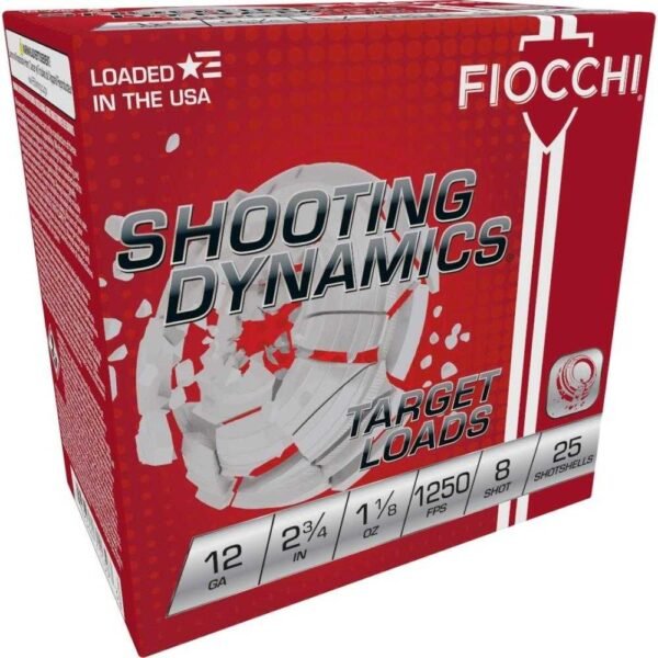 https3A2F2Fmedia.chattanoogashooting.com2Fimages2Fproduct2FXN12SD18X82FXN12SD18X8-1.jpg Fiocchi Exacta Fast Shooting Dynamics Shotshells 12ga 2-3/4 in 1-1/8oz 1250 fps #8 25/ct
