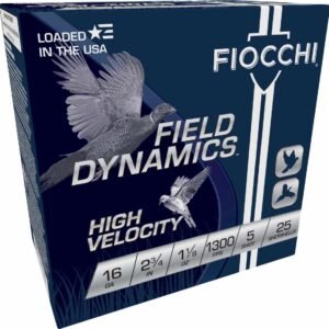 https3A2F2Fmedia.chattanoogashooting.com2Fimages2Fproduct2FXN16HV52F16HV5-3D.jpg Fiocchi High Velocity Shotshells 16ga 2-3/4" 1-1/8oz 1300fps #5 25/ct