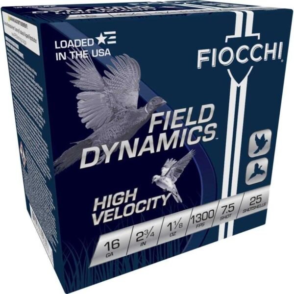 https3A2F2Fmedia.chattanoogashooting.com2Fimages2Fproduct2FXN16HV752FXN16HV75-1.jpg Fiocchi High Velocity Shotshells 16ga 2-3/4" 1-1/8oz #7.5 Hi Velocity 25/ct
