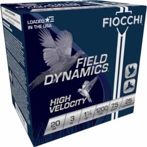 https3A2F2Fmedia.chattanoogashooting.com2Fimages2Fproduct2FXN203HV752FXN203HV75-1.jpg Fiocchi Field Dynamics Shotshells 20 ga 3" 1-1/4oz 1200fps #7.5 25/ct