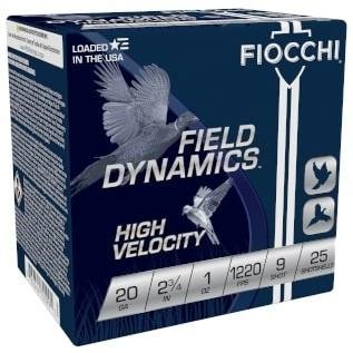 https3A2F2Fmedia.chattanoogashooting.com2Fimages2Fproduct2FXN20HV92FXN20HV9-1.jpg Fiocchi High Velocity Shotshells 20 ga 2-3/4 1oz 1220 fps #9 25/ct