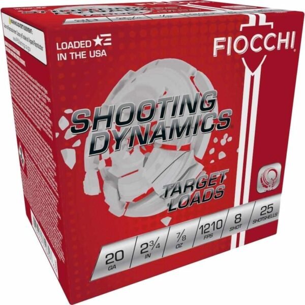 https3A2F2Fmedia.chattanoogashooting.com2Fimages2Fproduct2FXN20SD82FXN20SD8-1.jpg Fiocchi Exacta Heavy Shooting Dynamics Shotshells 20ga 2-3/4 in 7/8 oz 1210 fps #8 25/ct