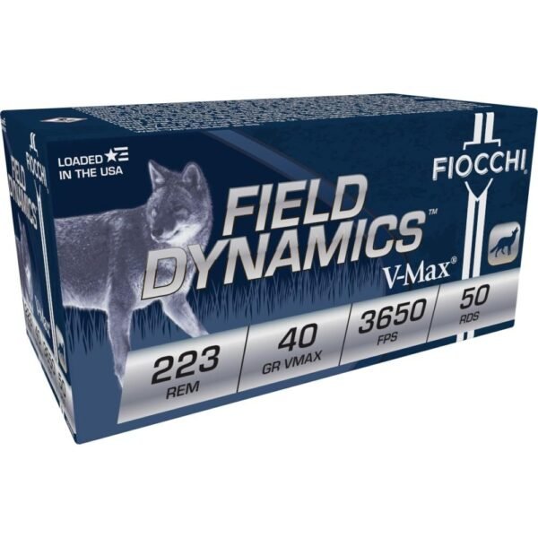 https3A2F2Fmedia.chattanoogashooting.com2Fimages2Fproduct2FXN223HVB502FXN223HVB50-1.jpg Fiocchi Extrema Rifle Ammunition .223 Rem 40 gr V-MAX 3650 fps 50/rd