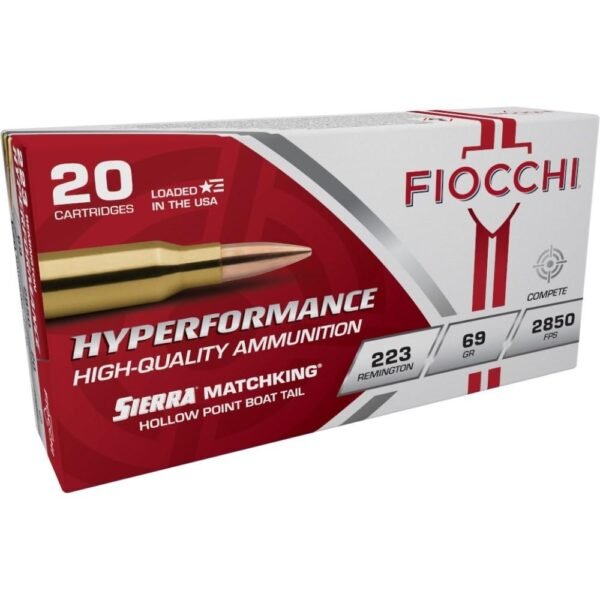 https3A2F2Fmedia.chattanoogashooting.com2Fimages2Fproduct2FXN223MKC2FXN223MKC-1.jpg Fiocchi Exacta Match Rifle Ammunition .223 Rem 69 gr HPBT 2735 fps - 20/box