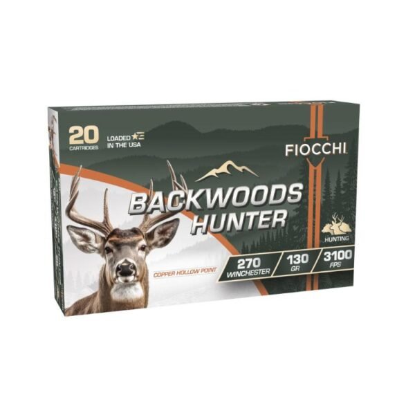 https3A2F2Fmedia.chattanoogashooting.com2Fimages2Fproduct2FXN270BHC2FXN270BHC1.jpg Fiocchi Backwoods Hunter Rifle Ammunition 270 Win 130gr HP 3100 fps 20/ct