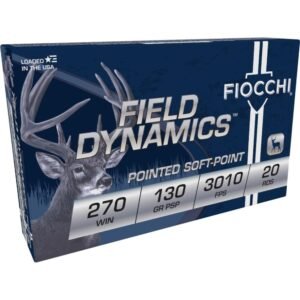https3A2F2Fmedia.chattanoogashooting.com2Fimages2Fproduct2FXN270SPB2FXN270SPB-1.jpg Fiocchi Field Dynamics Rifle Ammunition .270 Win 130 gr PSP 3010 fps 20/ct