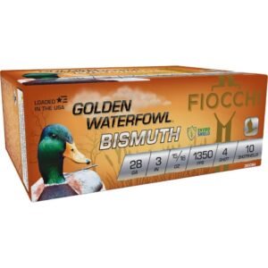 https3A2F2Fmedia.chattanoogashooting.com2Fimages2Fproduct2FXN283GB42FXN283GB4-1.jpg Fiocchi Golden Waterfowl Bismuth 28ga 3" 15/16oz 1350 fps #4 10/ct