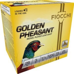 https3A2F2Fmedia.chattanoogashooting.com2Fimages2Fproduct2FXN283GP752F525659_1.jpg Fiocchi Golden Pheasant Shotshells 28ga 3" 1-1/16oz 1200 fps #7.5 25/ct