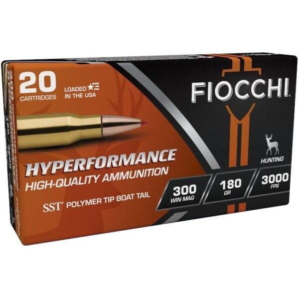 https3A2F2Fmedia.chattanoogashooting.com2Fimages2Fproduct2FXN300WMHSA2FXN300WMHSA-1.jpg Fiocchi Hyperformance Hunt Rifle Ammunition .300 Win Mag 180 gr SST 3000 fps 20/ct