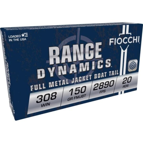 https3A2F2Fmedia.chattanoogashooting.com2Fimages2Fproduct2FXN308A2FXN308A-1.jpg Fiocchi Rifle Shooting Dynamics Rifle Ammunition .308 Win 150 gr FMJ 2890 fps - 20/box