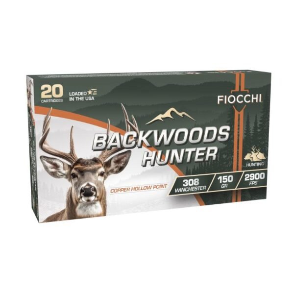 https3A2F2Fmedia.chattanoogashooting.com2Fimages2Fproduct2FXN308BHC2FXN308BHC1.jpg Fiocchi Backwoods Hunter Rifle Ammunition .308 Win.150gr CHP 2900 fps 20/ct