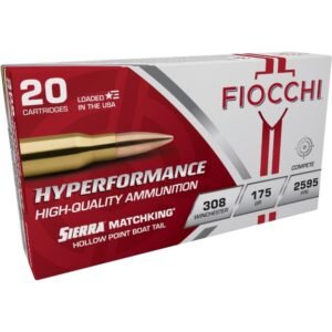 https3A2F2Fmedia.chattanoogashooting.com2Fimages2Fproduct2FXN308MKD2FXN308MKD-1.jpg Fiocchi Hyperformance Matchking Rifle Ammunition .308 Win. 175 gr HPBT 2595 fps 20/ct