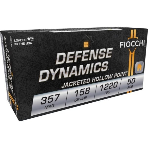 https3A2F2Fmedia.chattanoogashooting.com2Fimages2Fproduct2FXN357B2FXN357B-1.jpg Fiocchi Pistol Shooting Dynamics Handgun Ammunition .357 Mag 158 gr JHP 1220 fps 50/rd