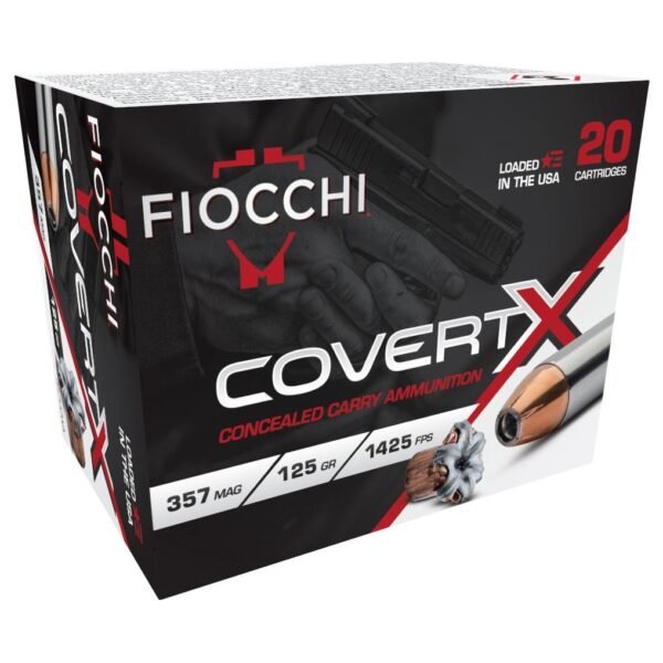 https3A2F2Fmedia.chattanoogashooting.com2Fimages2Fproduct2FXN357CCWA2FXN357CCWA1.jpg Fiocchi CovertX Handgun Ammunition .357 Mag 125gr JHP 1425 fps 20/ct