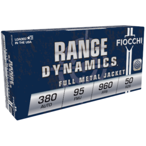 https3A2F2Fmedia.chattanoogashooting.com2Fimages2Fproduct2FXN380AP2FXN380AP-1.png Fiocchi Pistol Shooting Dynamics Handgun Ammunition .380 ACP 95 gr. FMJ 960 fps 50/ct