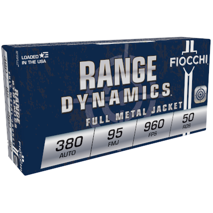 https3A2F2Fmedia.chattanoogashooting.com2Fimages2Fproduct2FXN380AP2FXN380AP-1.png Fiocchi Pistol Shooting Dynamics Handgun Ammunition .380 ACP 95 gr. FMJ 960 fps 50/ct