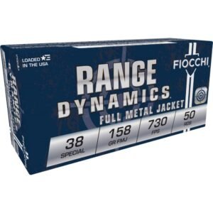 https3A2F2Fmedia.chattanoogashooting.com2Fimages2Fproduct2FXN38G2FXN38G-1.jpg Fiocchi Pistol Shooting Dynamics Handgun Ammunition .38 Spl 158 gr FMJ 730 fps 50/rd