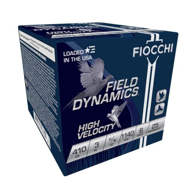https3A2F2Fmedia.chattanoogashooting.com2Fimages2Fproduct2FXN410HV62FXN410HV6-1.jpg Fiocchi High-Velocity Hunting Load .410 ga 3" MAX 11/16 oz #6 1140 fps 25/rd
