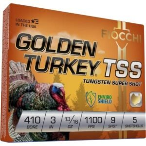 https3A2F2Fmedia.chattanoogashooting.com2Fimages2Fproduct2FXN410TSS92FXN410TSS9-1.jpg Fiocchi Golden Turkey Tungsten TSS Shotshells 410 ga 3" 13/16oz 1100 fps #9 5/ct