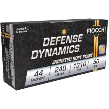 https3A2F2Fmedia.chattanoogashooting.com2Fimages2Fproduct2FXN44A5002FXN44A500-1.jpg Fiocchi Pistol Shooting Dynamics Handgun Ammunition .44 Mag 240 gr JSP 1310 fps 50/ct