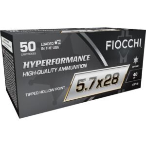 https3A2F2Fmedia.chattanoogashooting.com2Fimages2Fproduct2FXN57PT402FXN57PT40-1.jpg Fiocchi Hyperformance Defense Handgun Ammunition 5.7x28mm 40gr PT 1750 fps 50/ct