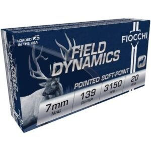 https3A2F2Fmedia.chattanoogashooting.com2Fimages2Fproduct2FXN7RMA2FXN7RMA-1.jpg Fiocchi Shooting Dynamics Rifle Ammunition 7mm Rem Mag 139 gr PSP 3150 fps 20/ct
