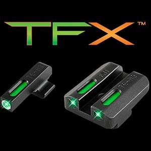 https3A2F2Fmedia.chattanoogashooting.com2Fimages2Fproduct2FXRTG13FN3A2FXRTG13FN3A.jpg Truglo TFX Tritium/Fiber Optic Day/Night Sights Fits FNH FNP-45 FNX-45 - White Outline Front/Rear Green