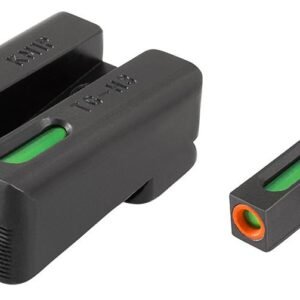 https3A2F2Fmedia.chattanoogashooting.com2Fimages2Fproduct2FXRTG13KM1PC2FXRTG13KM1PC.jpg Truglo TFX Pro Tritium/Fiber-Optic Day/Night Sights Fit Kimber 1911 models w/ FIXED REAR SIGHT - Orange Outline Front/Rear Green