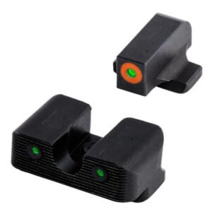 https3A2F2Fmedia.chattanoogashooting.com2Fimages2Fproduct2FXRTG231MP3C2FXRTG231MP3C.jpg Truglo Tritium Pro Night Sight Set for S&W EZ 380 Green with Orange Front Green Rear