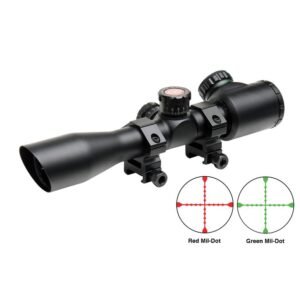 https3A2F2Fmedia.chattanoogashooting.com2Fimages2Fproduct2FXRTG8504TL2FXRTG8504TL-1.jpg Truglo Tru-Brite Extreme Tactical Compact Rifle Scope with Rings - 4x32mm Dual Color Illum. Mil-Dot 4" Matte