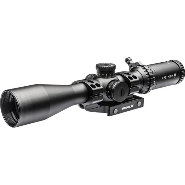 https3A2F2Fmedia.chattanoogashooting.com2Fimages2Fproduct2FXRTG8539TLR2FXRTG8539TLR-1.jpg Truglo EMINUS9 Rifle Scope - 3-9x42mm 30mm Illum. TacPlex Reticle w/ APTUS-M1 Mount Black