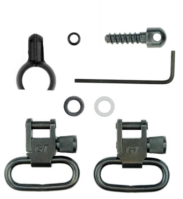 https3A2F2Fmedia.chattanoogashooting.com2Fimages2Fproduct2FXUGTSW3012FXUGTSW301.jpg Grovtec Two Piece Barrel Band Swivel Sets .585 - .635 Diameter Black 2/ct