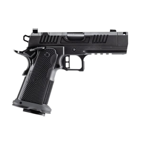 https3A2F2Fmedia.chattanoogashooting.com2Fimages2Fproduct2FXXAA39X1QMGXDBK19NVC2FXXAA39X1QMGXDBK19NVC-R-.jpg Alpha Foxtrot AF1911-ROMULUS 9mm 17 & 20 Rd Magazines (1 Each) 3.5" Barrel Compensator RMSC Cut DLC Black