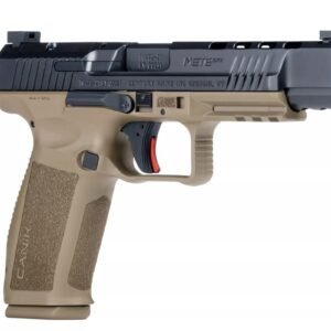 https3A2F2Fmedia.chattanoogashooting.com2Fimages2Fproduct2FYCHG5635N2FYCHG5635N.jpg Canik METE SFX Handgun 9mm Luger 20/rd Magazines (2) 5.2" Barrel FDE Grip and Black Slide