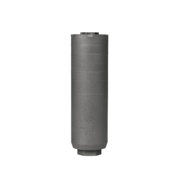 https3A2F2Fmedia.chattanoogashooting.com2Fimages2Fproduct2FYQSILJSQUICKIE65B2FYQSILJSQUICKIE65B-1.jpg Q Jumbo Shrimp QD Suppressor 6.5 Creedmoor 5.7" Titanium Bead Blasted Finish