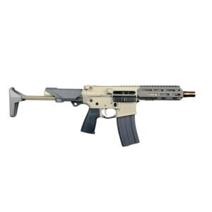 https3A2F2Fmedia.chattanoogashooting.com2Fimages2Fproduct2FYQSW300BLK7INSHORTY2FYQSW300BLK7INSHORTY-1.jpg Q Sugar Weasel SBR .300 Blk 30rd Magazine 7" 5/8x24 Threaded Barrel Grey Accents