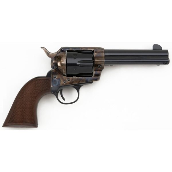 https3A2F2Fmedia.chattanoogashooting.com2Fimages2Fproduct2FZAHF45CHS434NMCW2FZAHF45CHS434NMCW1.jpg EMF Great Western II DLX Californian Revolver .45 Colt 6rd Capacity 4.75" Barrel Case Hardened Frame Checkered Walnut Grip