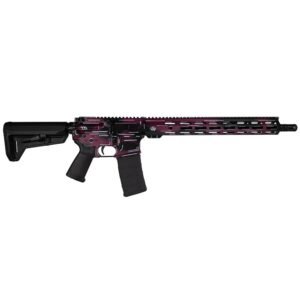 https3A2F2Fmedia.chattanoogashooting.com2Fimages2Fproduct2FZCSCC02119ABKCHCC2FZCSCC02119ABKCHCC2.jpg Shark Coast Tactical "Anime- Black Cherry" Rifle 5.56mm 10rd Magazine 16" Barrel 15" MLOK Handguard California Compliant