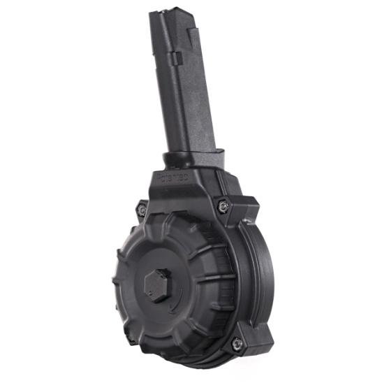 https3A2F2Fmedia.chattanoogashooting.com2Fimages2Fproduct2FZMDRMA202FZMDRMA20.jpg Promag Handgun Magazine for Glock 48/43X Black Polymer Drum 9mm Luger 50/rd