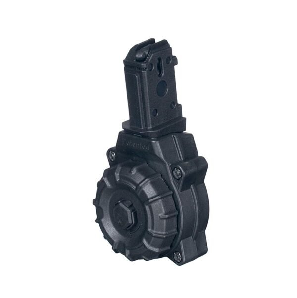 https3A2F2Fmedia.chattanoogashooting.com2Fimages2Fproduct2FZMDRMA292FZMDRMA29.jpg Promag Handgun Drum Magazine Fits CZ Scorpion 9mm - Black Polymer 30/rd