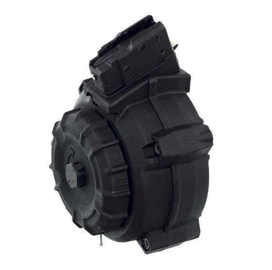 https3A2F2Fmedia.chattanoogashooting.com2Fimages2Fproduct2FZMDRMA92FZMDRMA9.jpg ProMag Black Polymer AK Magazine Drum for AK-47 7.62x39mm 50/rd