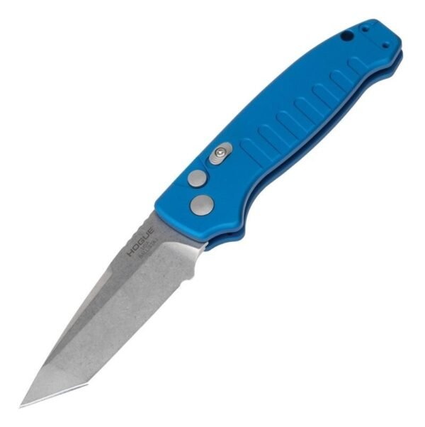 https3A2F2Fmedia.chattanoogashooting.com2Fimages2Fproduct2Fjn641232Fjn64123.jpg Hogue Ballista I Automatic Folder Knife 3 1/2" Tanto Blade Blue