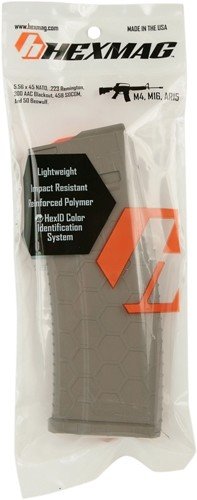 hx1030ar15s2fde_pkg_2.jpg HEXMAG MAGAZINE AR-15 5.56X45 - 10RD FDE POLYMER SERIES 2