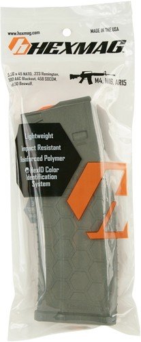 hx1530ar15s2odg_pkg_2.jpg HEXMAG MAGAZINE AR-15 5.56X45 - 15RD OD GREEN POLYMER SERIES 2